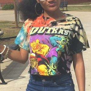 Tie-dye crop top